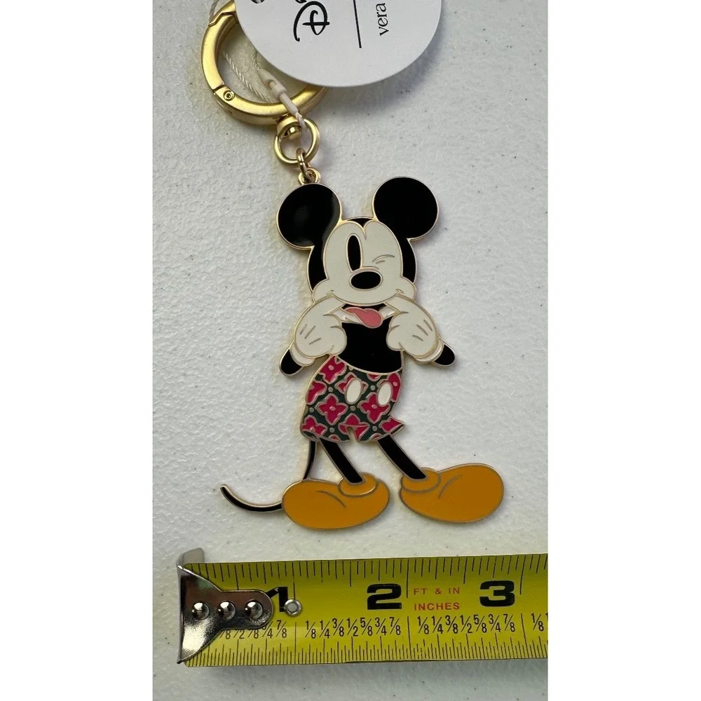 Vera Bradley Disney Silly Mickey Keychain Bag Charm NWT 2024 LE Enamel Collector